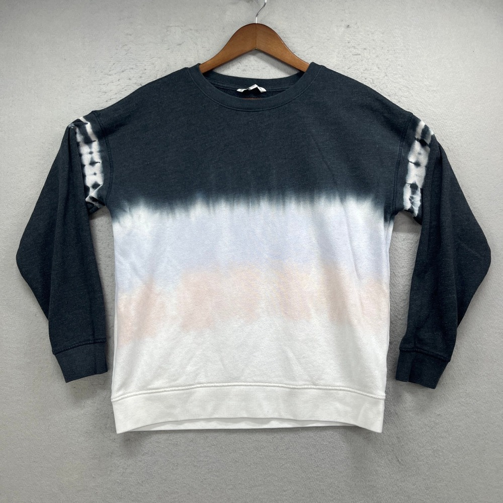 American Eagle Outfitters Sweatshirt Women M Grey Tie Dye Crewneck Pullover Soft